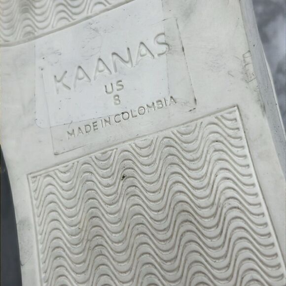 KAANAS Black Leather Sahara Slide Slip On-8 - Picture 9 of 9